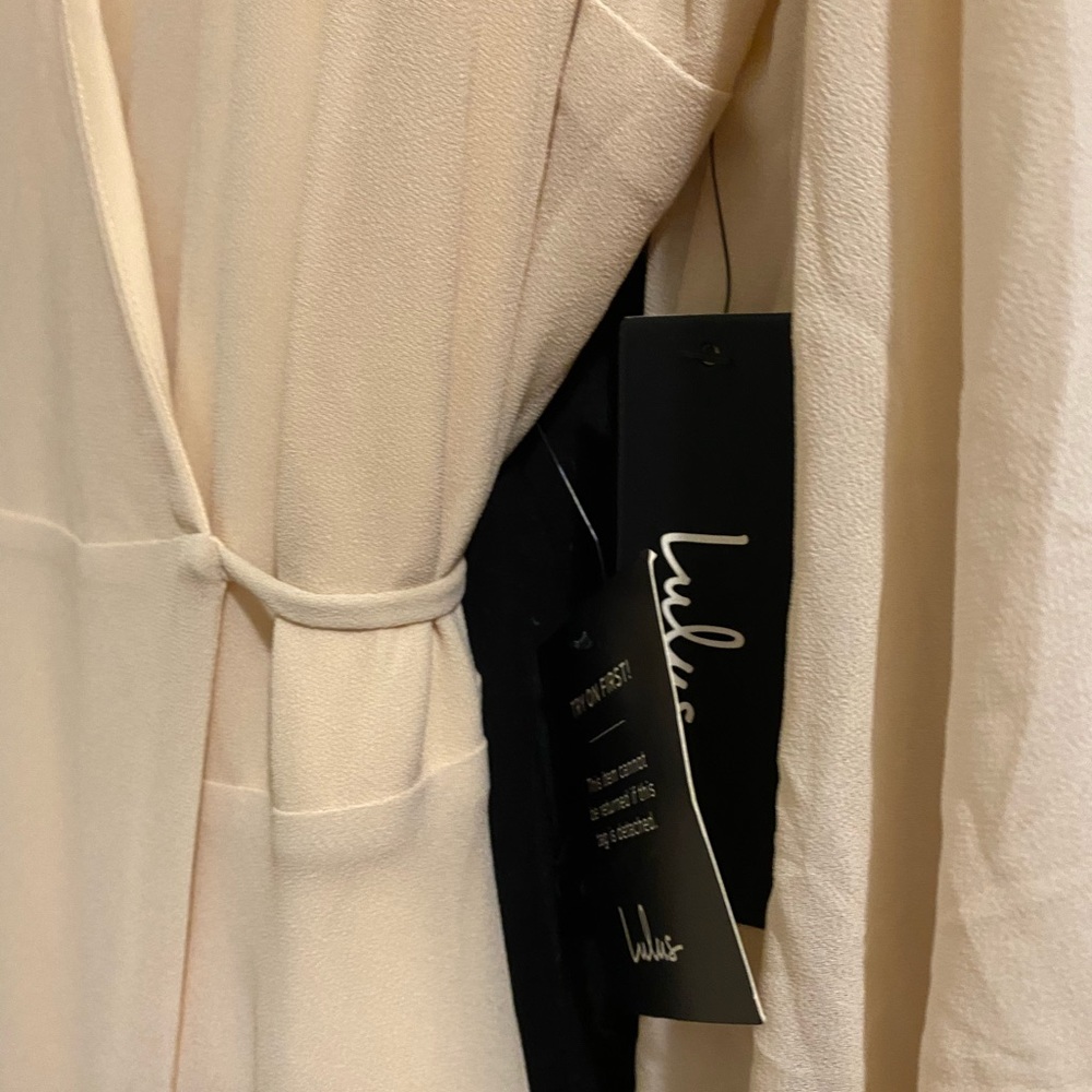 Floor length wrap dress